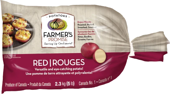 Sac de pommes de terre rouges